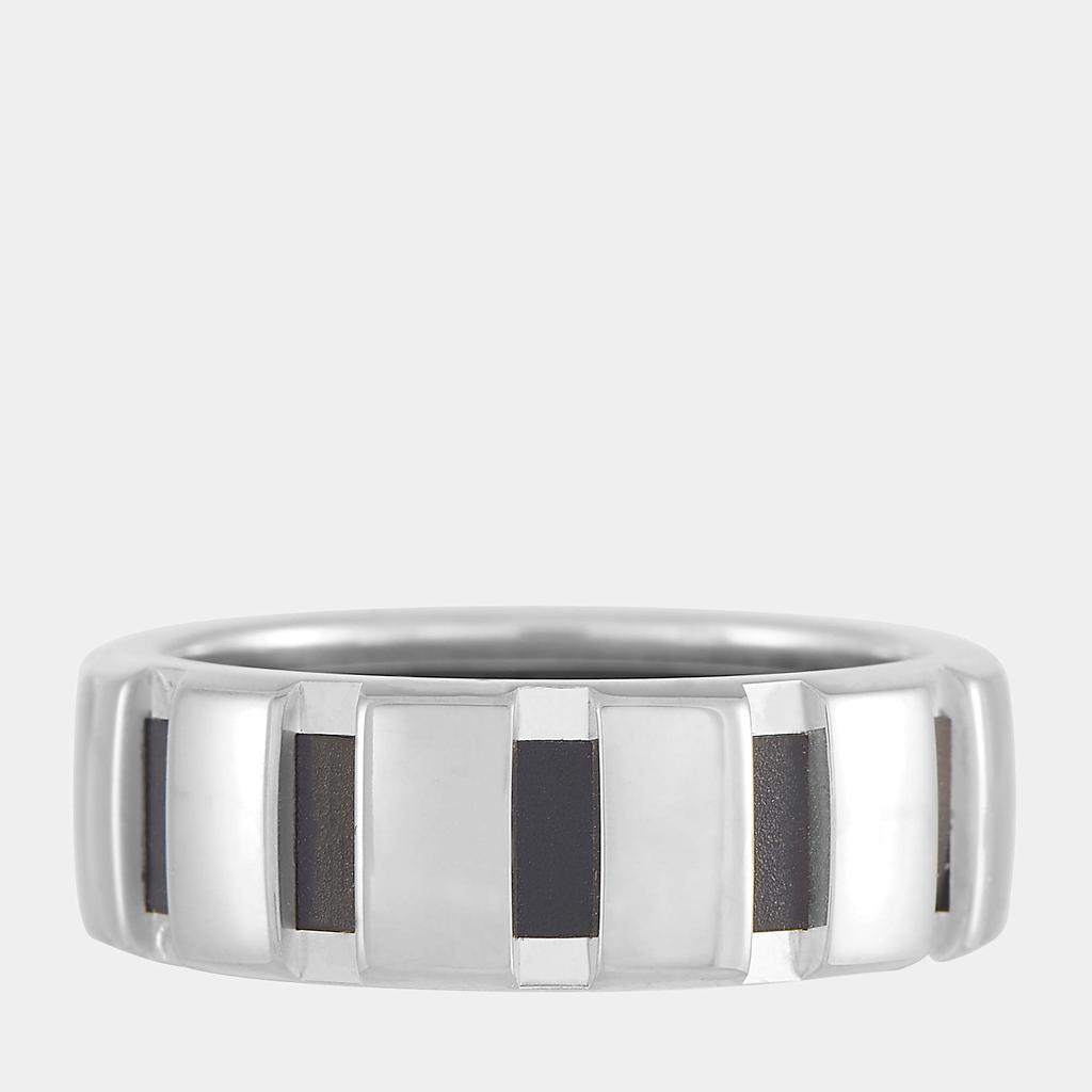 Chaumet Chaumet 18K White Gold Black Rubber Band Ring