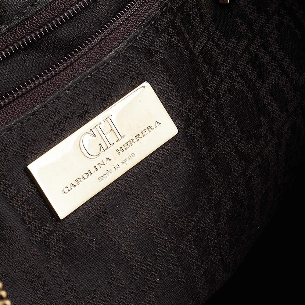 Carolina Herrera Carolina Herrera Orange Leather Chain Hobo 8