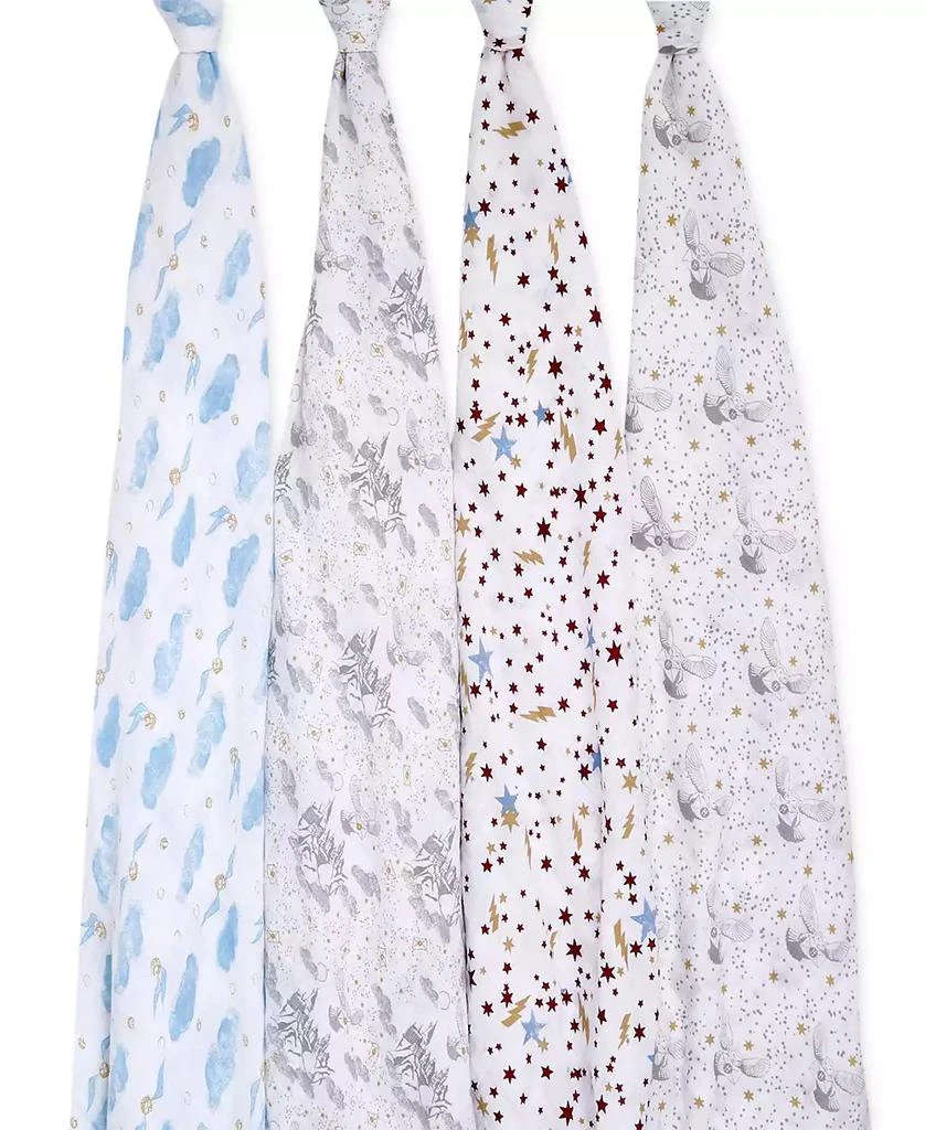 aden + anais Baby Boys or Baby Girls Harry Potter Swaddles, Pack of 4 2