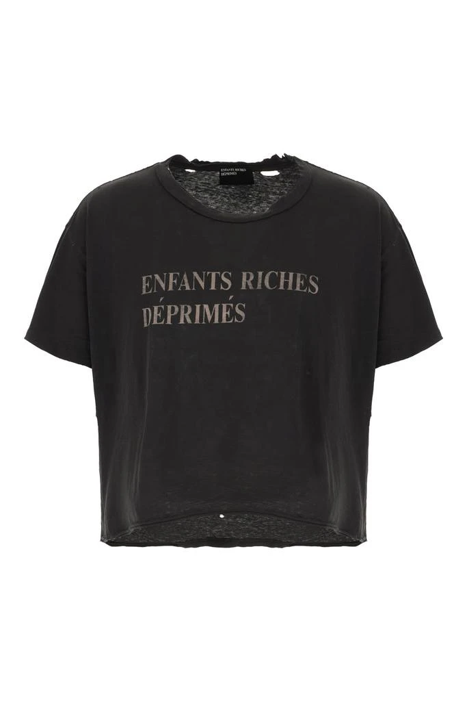 Enfants Riches Deprimes Charcoal Cotton T-shirt 1