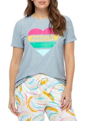 Crown & Ivy™ Ivy Short Sleeve Graphic Sleep T Shirt 1