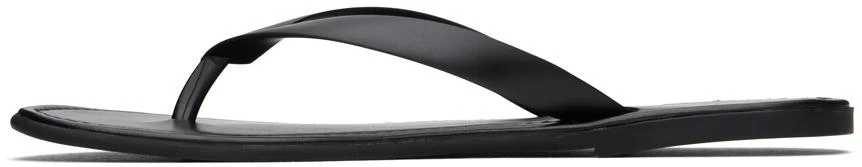 The Row Black Beach Flip Flops 3