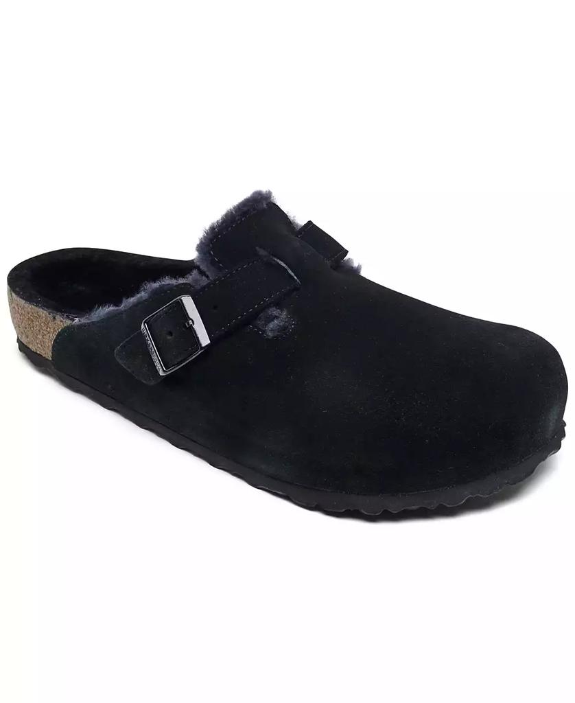 Birkenstock Men's Boston Shearling Suede Leather Clogs from Finish Line