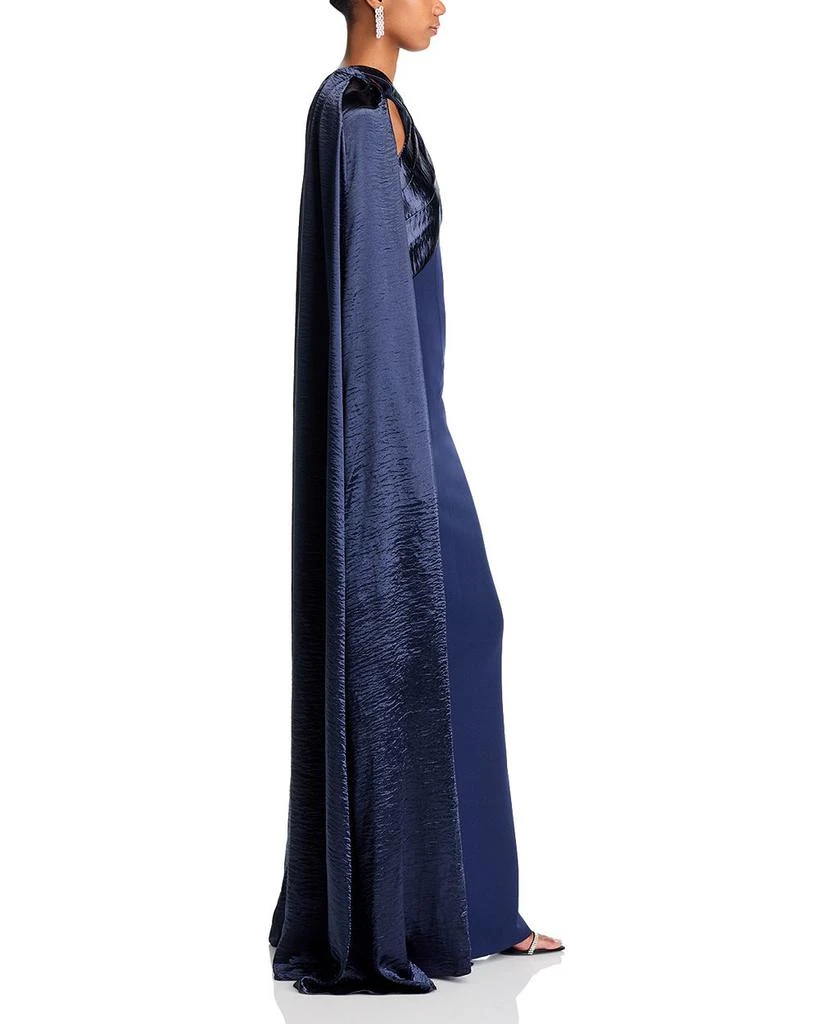 Safiyaa Alara Column Gown & Cape 5