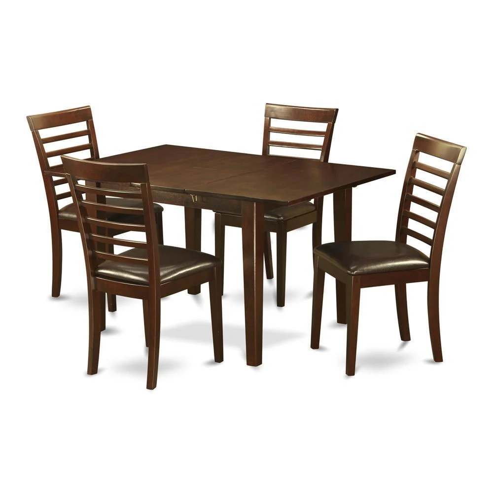 East West Furniture 5  Pc  Kitchen  dinette  set-small  Dining  Tables  and  4  Dining  Chairs 2