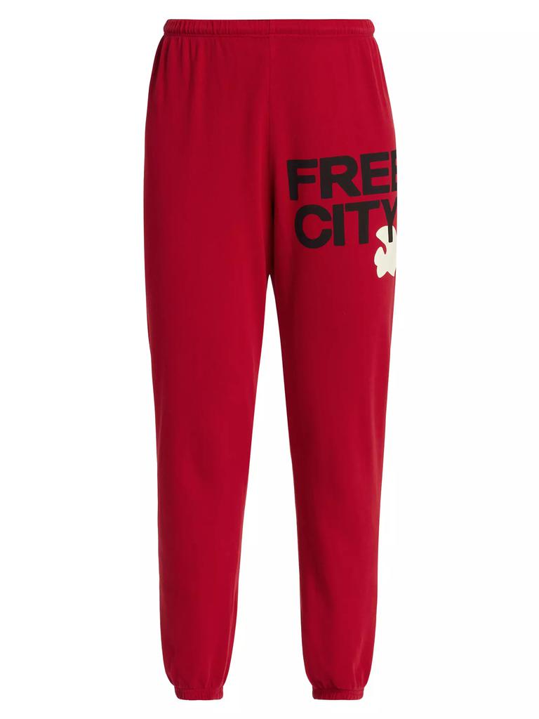 Freecity Logo Cotton Sweatpants