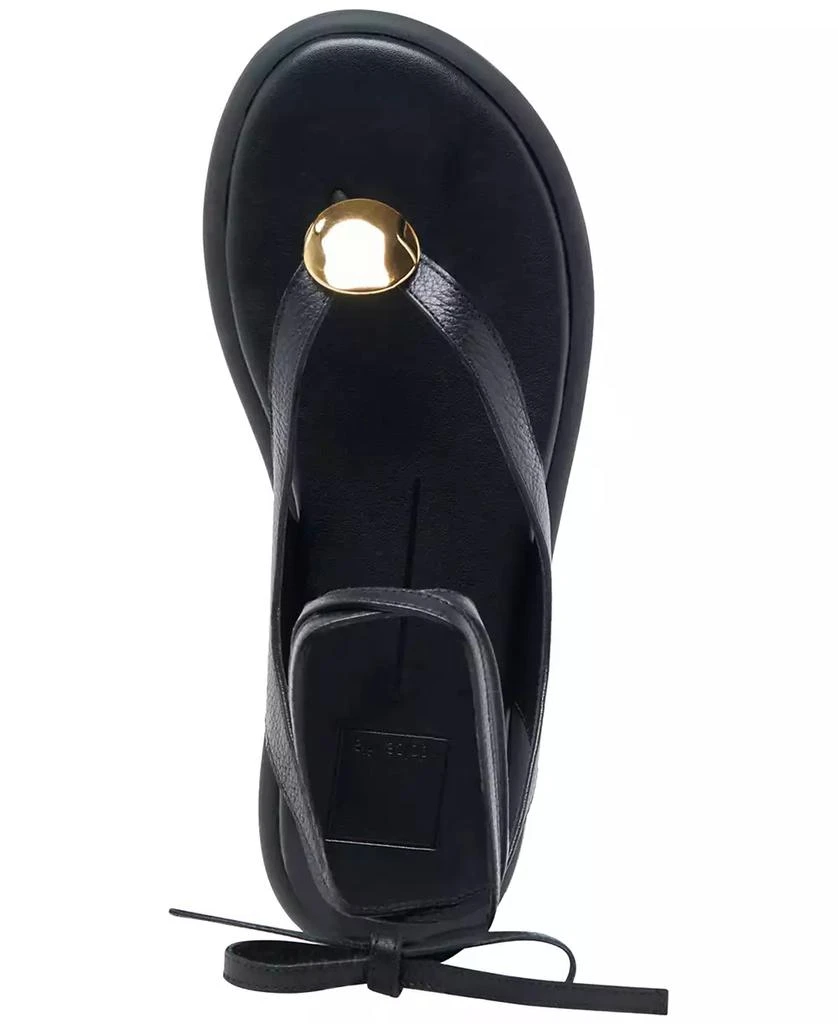 Dolce Vita Women's Judy Lace-Up Ankle Wrap Embellished Flat Sandals 4