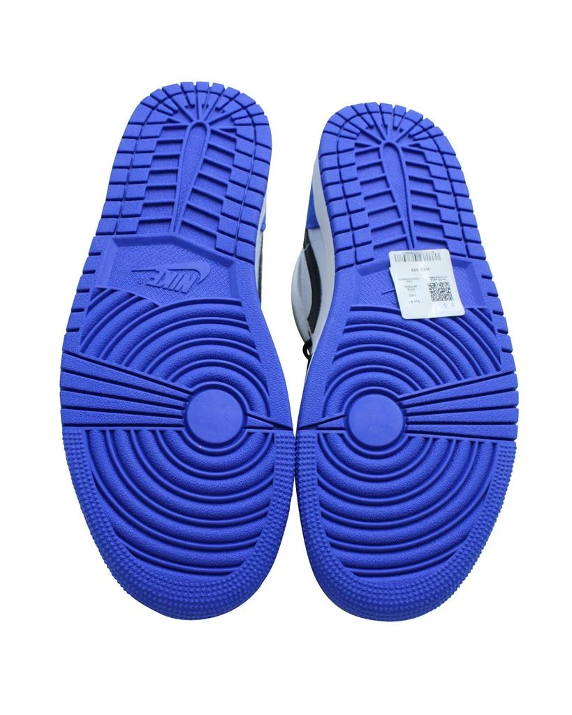 NIKE Air Jordan 1 Mid SE in White Hyper and Royal Black Leather 6