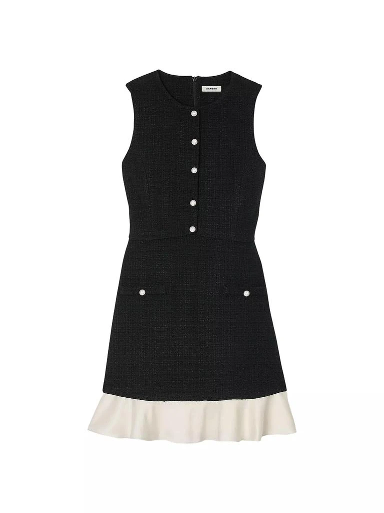 Sandro Two-Tone Tweed Mini Dress 1