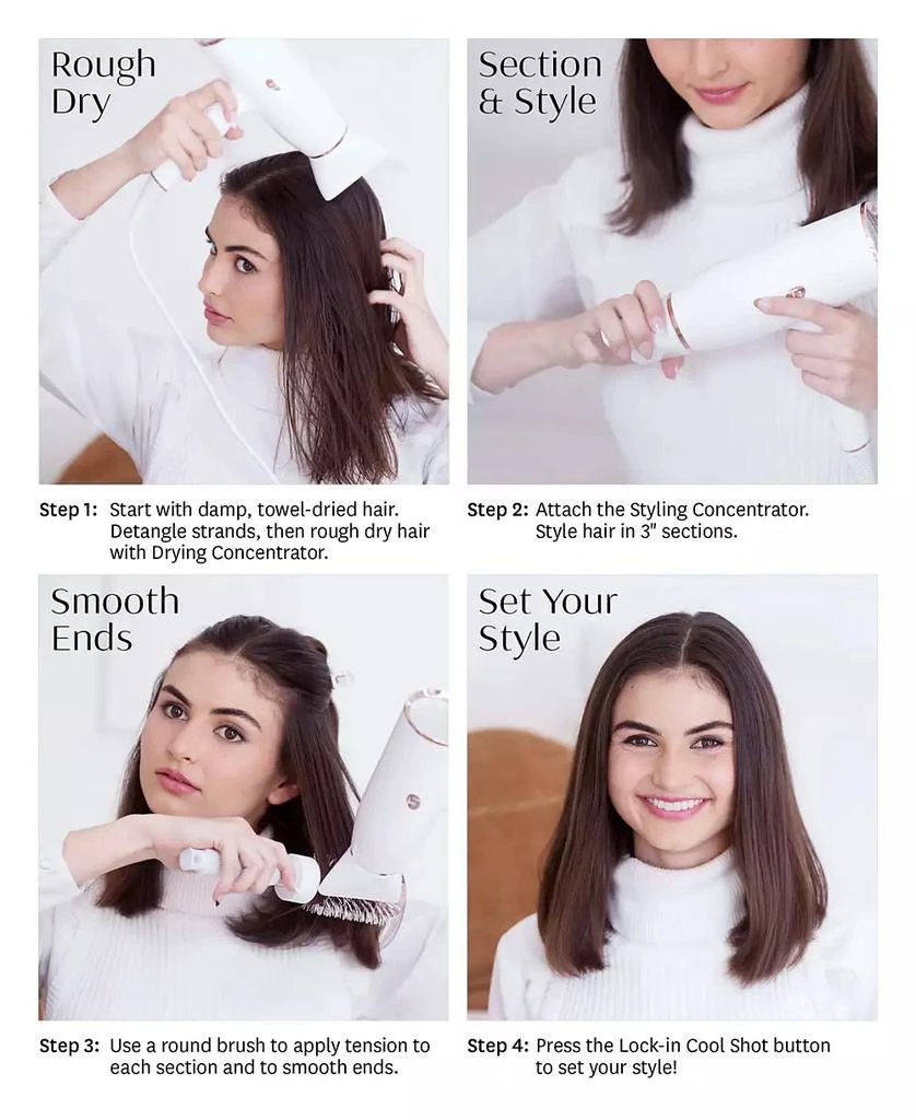 T3 AireLuxe Professional Hair Dryer and Brush Set 7