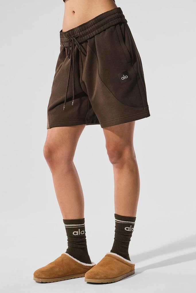 Alo 7" Make Waves Short - Espresso Tonal 4