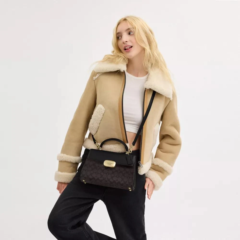 Coach Eliza Top Handle Bag In Signature Canvas 2