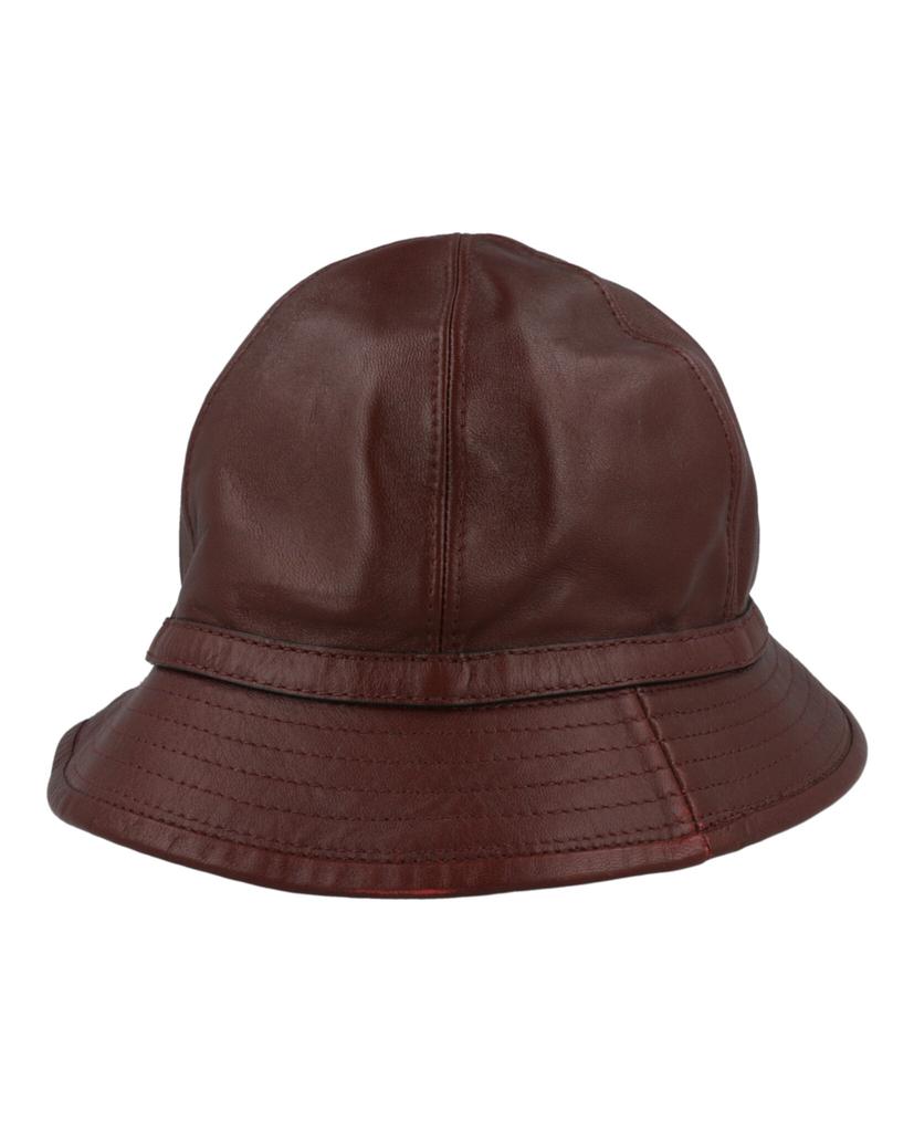 Gucci Horsebit Lambskin Leather Bucket Hat