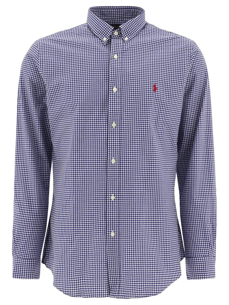 Ralph Lauren Polo Ralph Lauren Pony Embroidered Gingham-Check Patterned Shirt 1