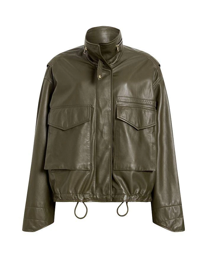 ALL SAINTS Clay Leather Jacket 8