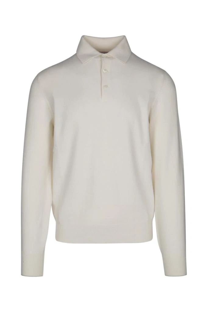 Brunello Cucinelli Brunello Cucinelli Long-Sleeved Knitted Polo Shirt 1