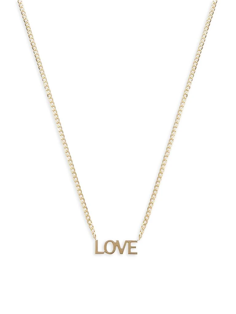 Saks Fifth Avenue 14K Yellow Gold Love Necklace