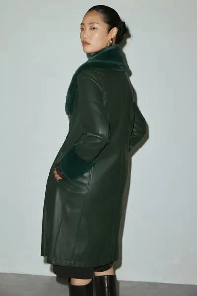 Blank NYC BLANKNYC Goodnight Moon Faux Leather Trench Coat 4