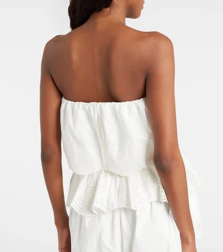 Posse Beryl broderie anglaise peplum cotton top 6