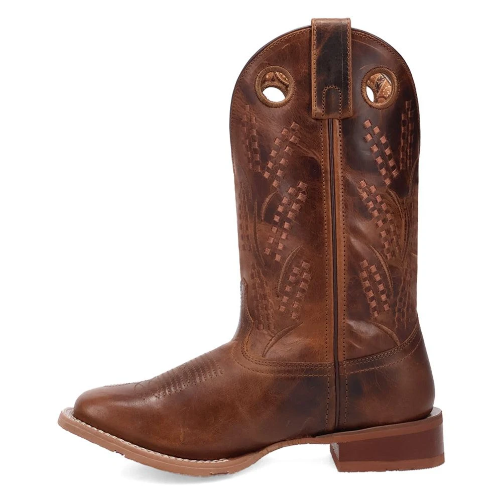 Laredo Dream Weaver Embroidered Square Toe Pull On Cowboy Boots 3