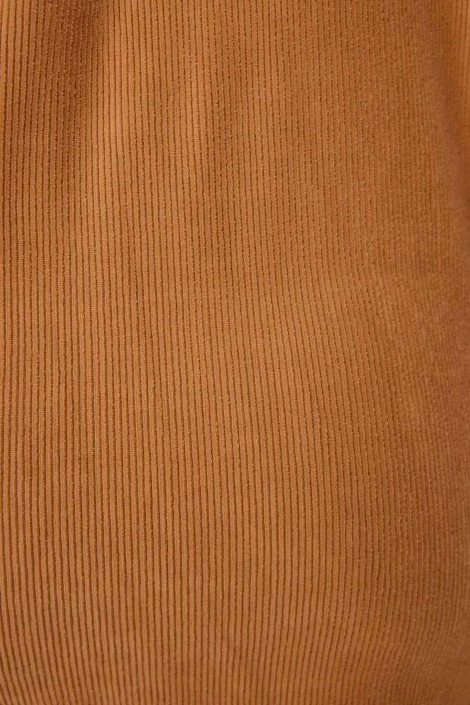 PJ Salvage Cozy Corduroy Lounge Top In Camel 3