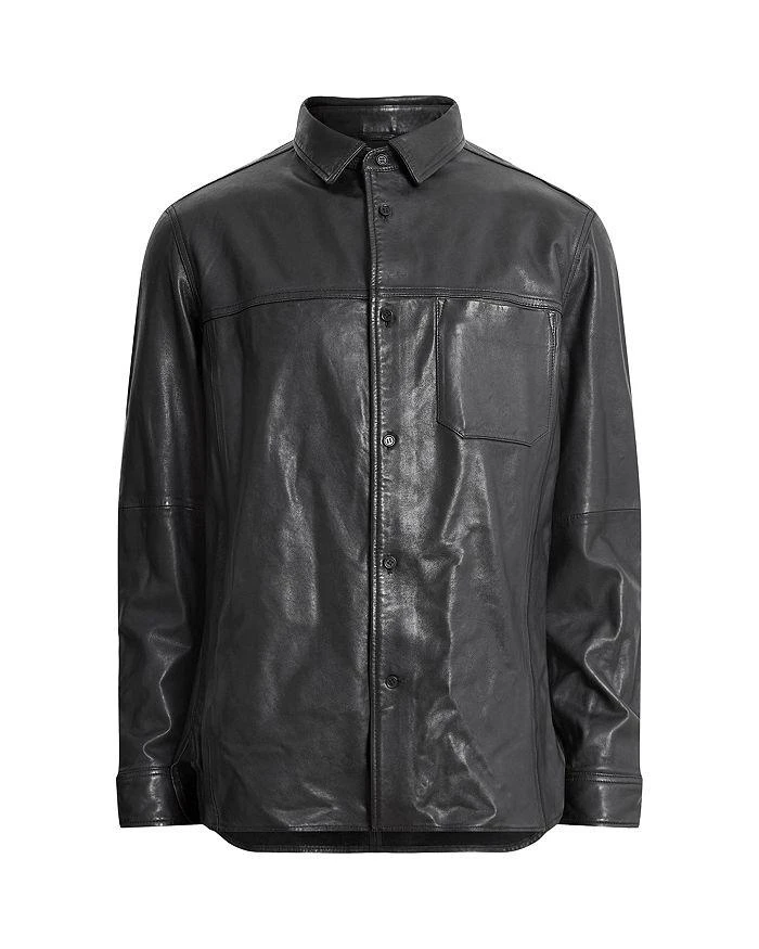 ALL SAINTS Compass Leather Shirt 7