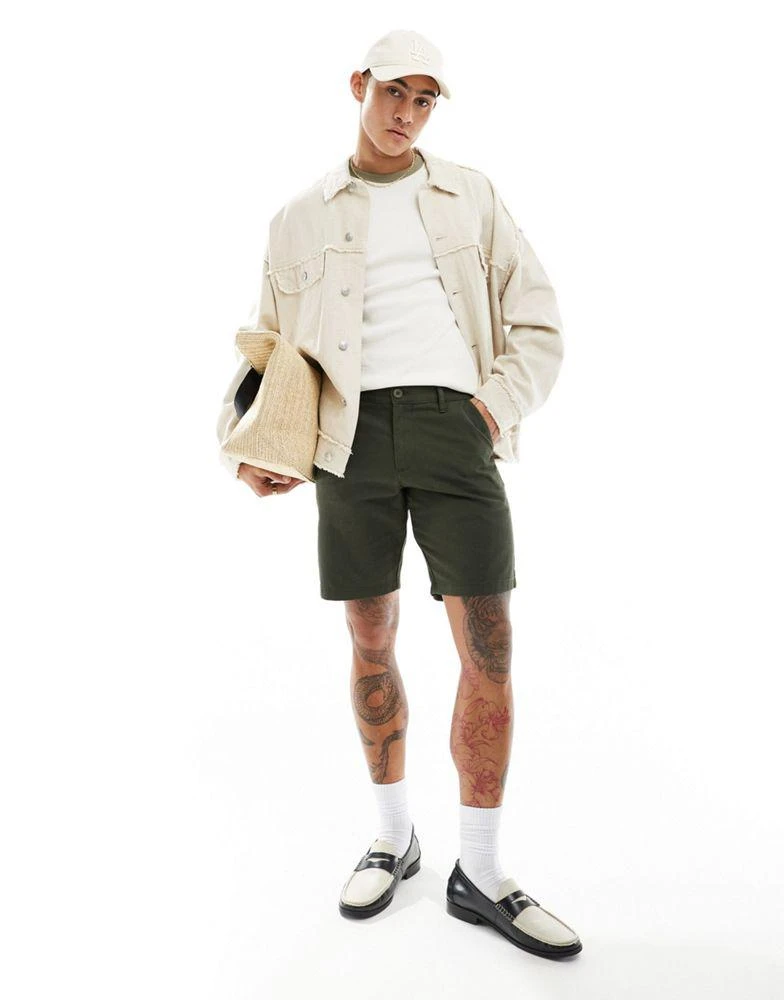 ASOS ASOS DESIGN oversized western jacket with textured seams in stone 2