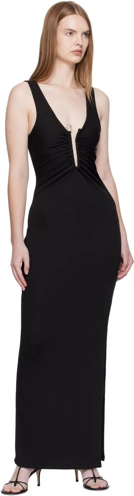 Christopher Esber Black Crystal Pin Tank Maxi Dress 4