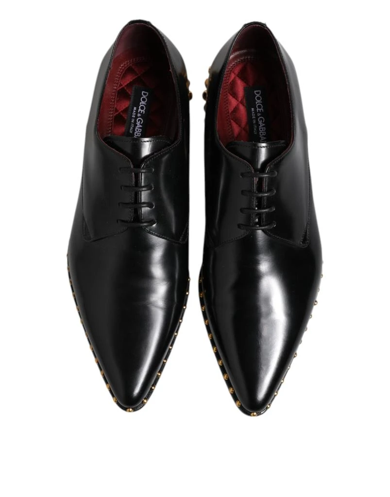 Dolce & Gabbana Leather Studded Derby Men Dress Men's Shoes 3