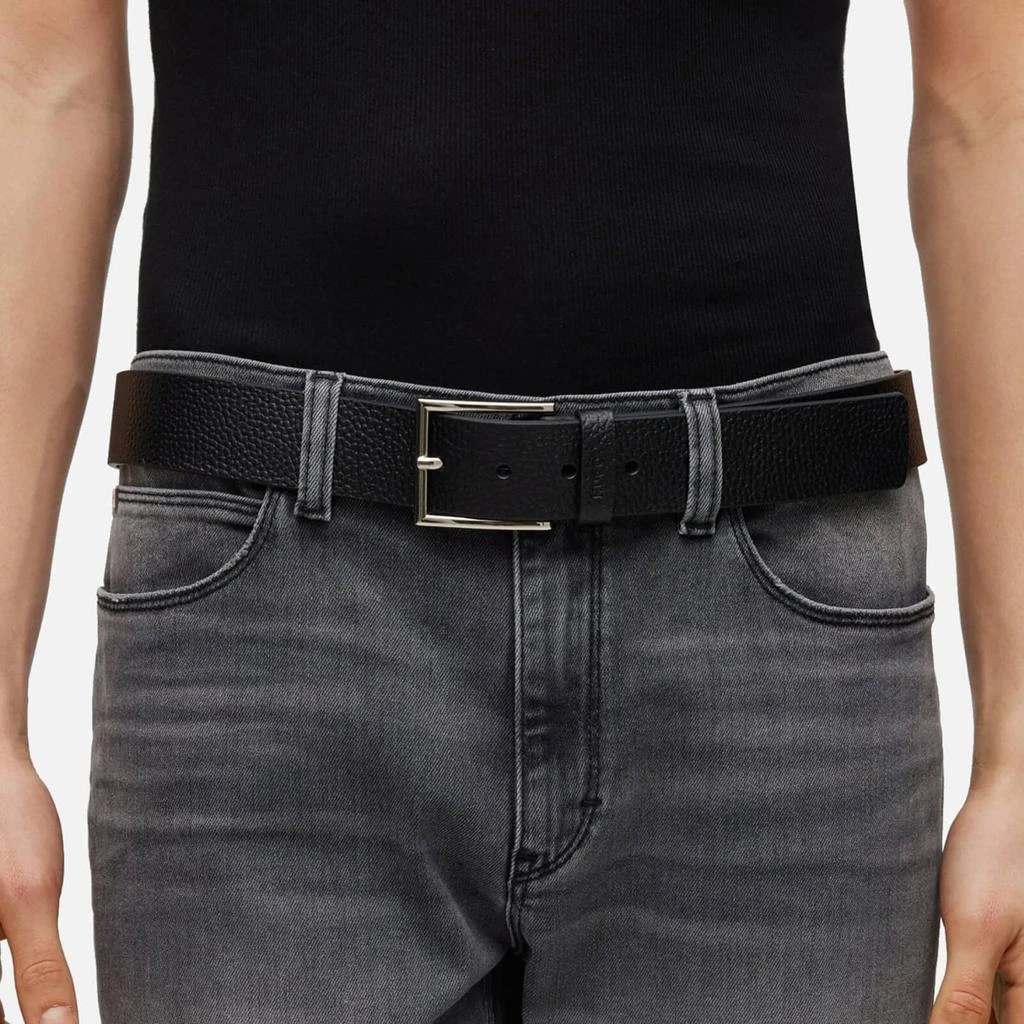 Hugo Boss HUGO Giaspo Pebbled Leather Belt 4