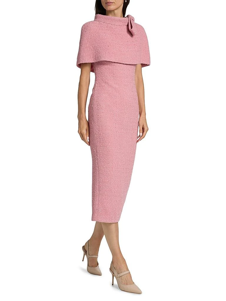 Badgley Mischka Boucl Capelet Midi-Dress - Dresses & Skirts - Free  Shipping - BeyondStyle