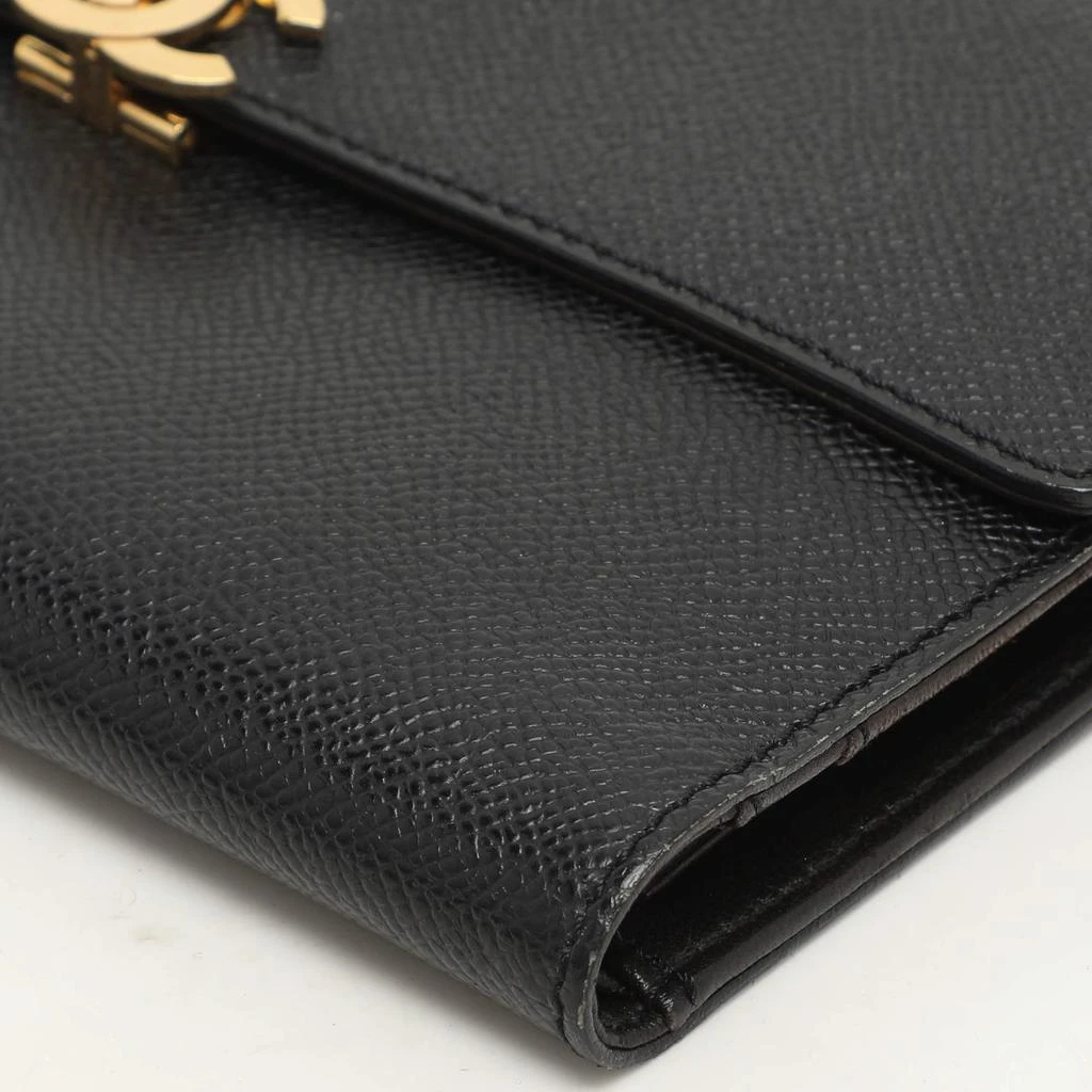 Chanel Chanel Black Leather Vintage CC Flap Wallet 18