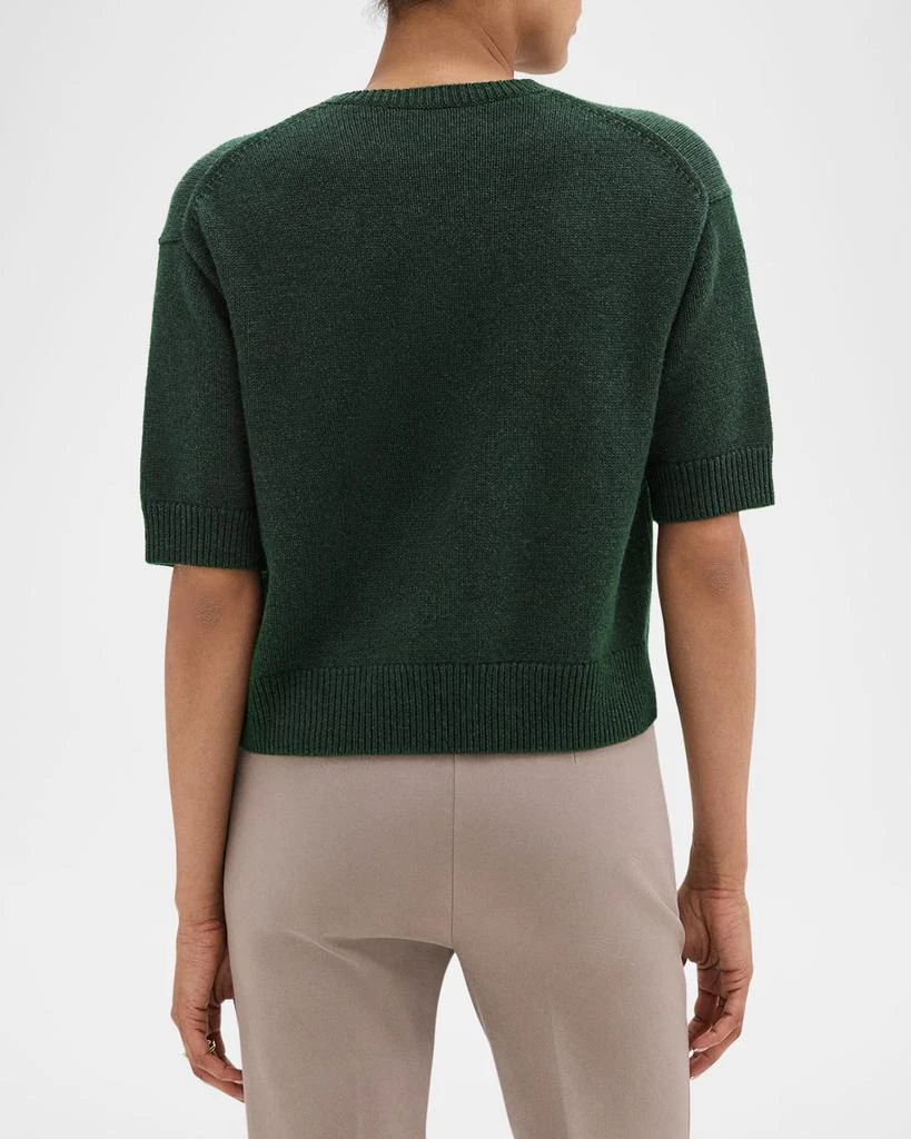 Theory Cashmere Cropped Short-Sleeve T-Shirt 3