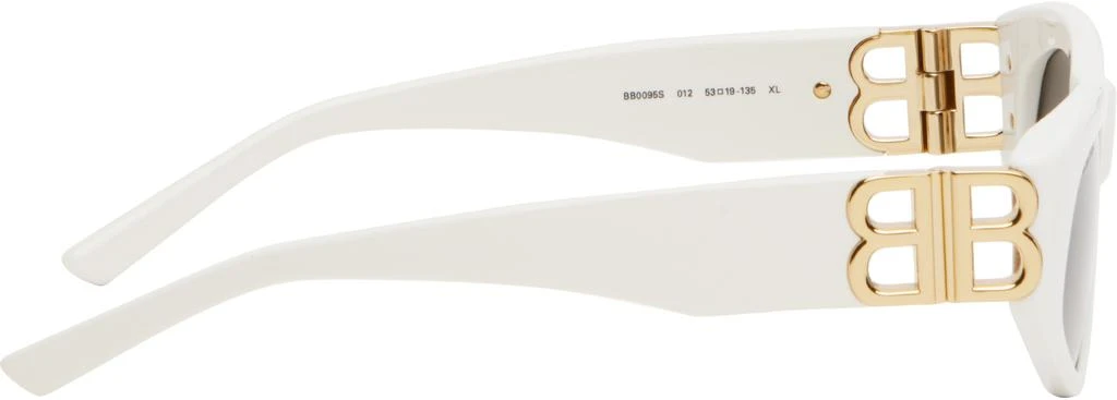 Balenciaga White Dynasty D-Frame Sunglasses 2