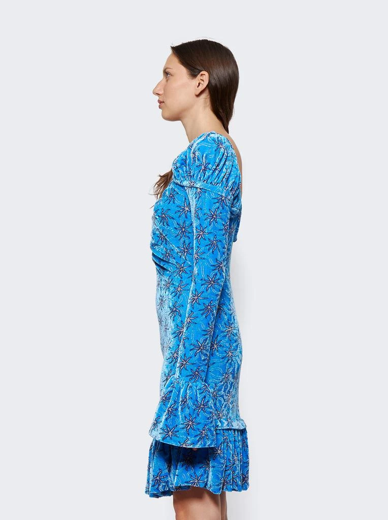 Rabanne Long Sleeve Velvet Mini Dress 5