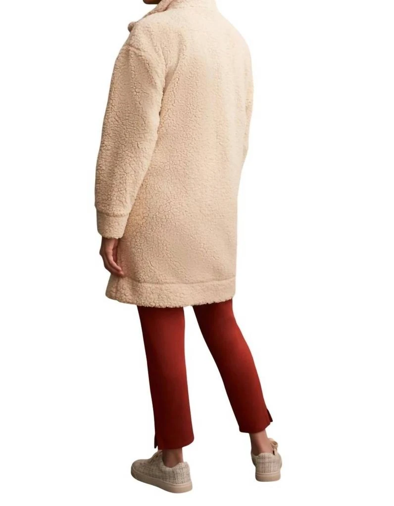 Tribal Light Sherpa Coat In Moonstone 2