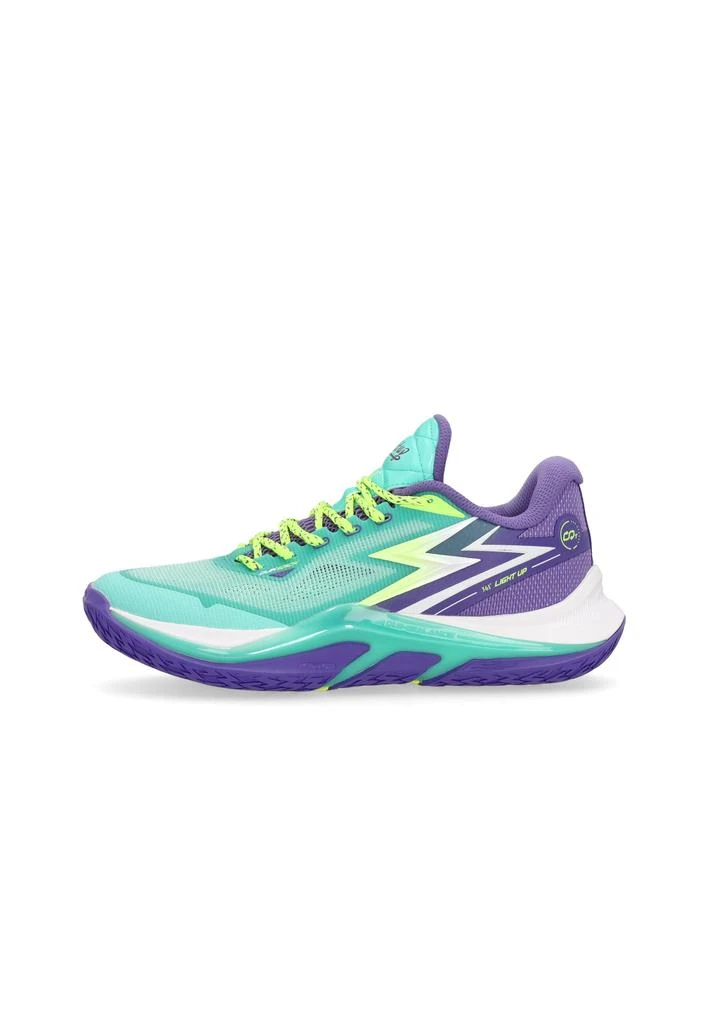 361 Degrees Basketball Men's Shoe Light Up Green/dark Purple 1