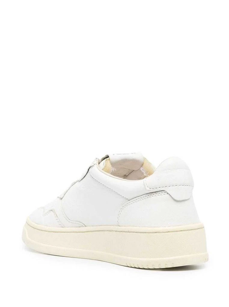 Autry White Leather Sneakers With Logo Woman 3