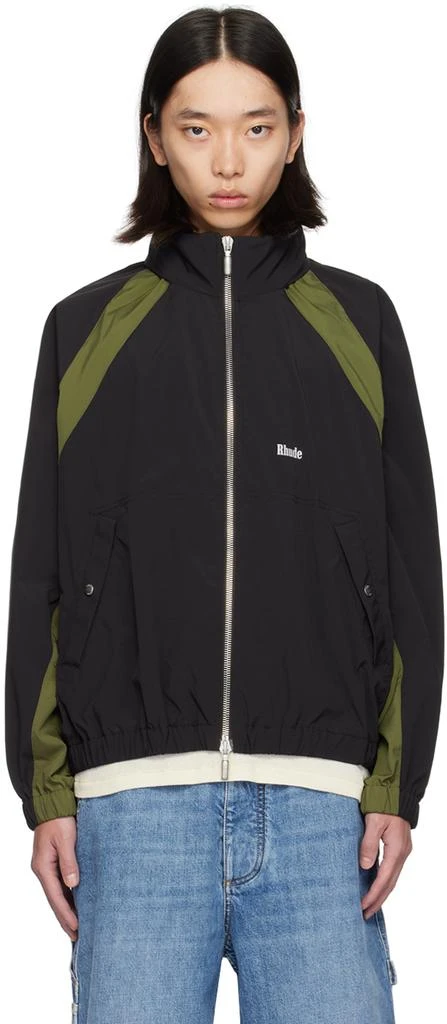 Rhude Black & Khaki Aerial Track Jacket 1