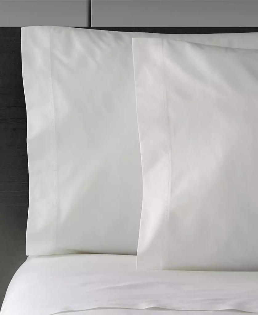 Vera Wang CLOSEOUT! Solid 400 Thread Count Cotton Percale 4 Piece Sheet Set, King