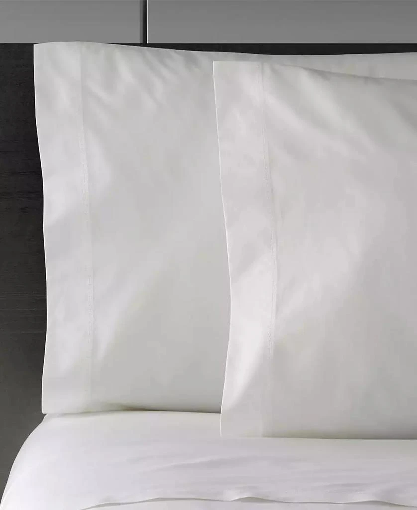 Vera Wang CLOSEOUT! Solid 400 Thread Count Cotton Percale 4 Piece Sheet Set, Queen 2