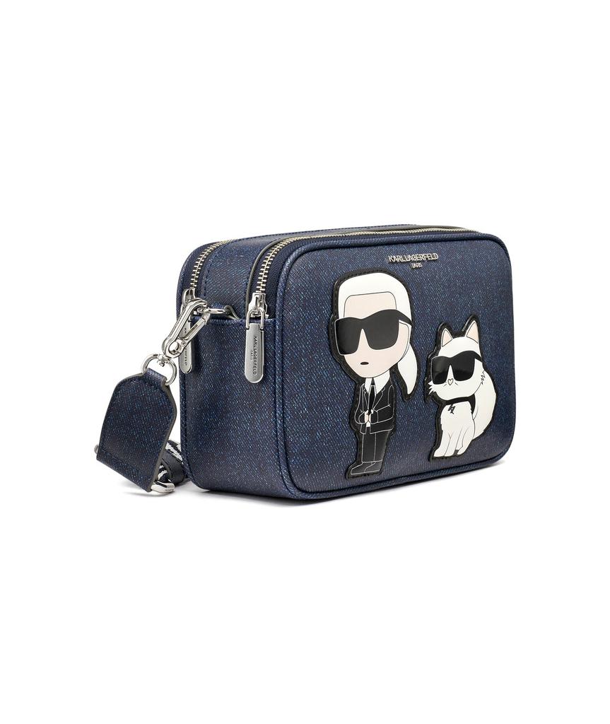 Karl Lagerfeld Paris MAYBELLE ROUND HEAD DUO CAMERA CROSSBODY
