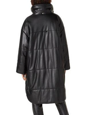 Nanushka Eska Faux Leather Puffer Coat 2