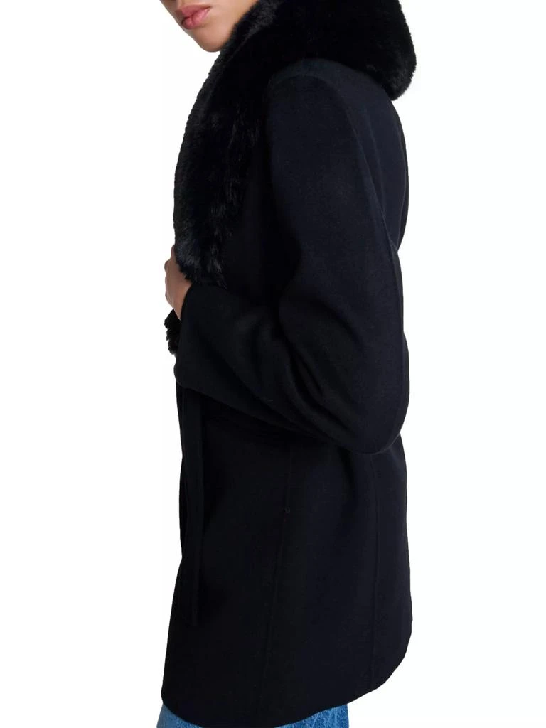 Maje Double-Faced Mid-Length Coat 5