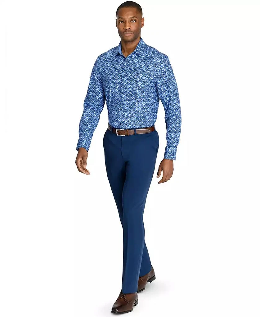 ConStruct Men’s Recycled Slim Fit Floral 4-Way Stretch Performance Dress Shirt 7