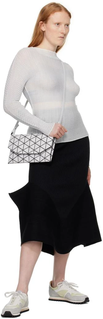 Issey Miyake Gray Tonneau Matte Bag 4