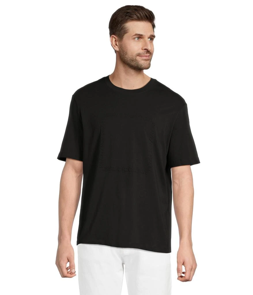 Armani Exchange Armani Exchange 1991 Milano/New York Text Creating Central Square On Regular Fit Tee 1
