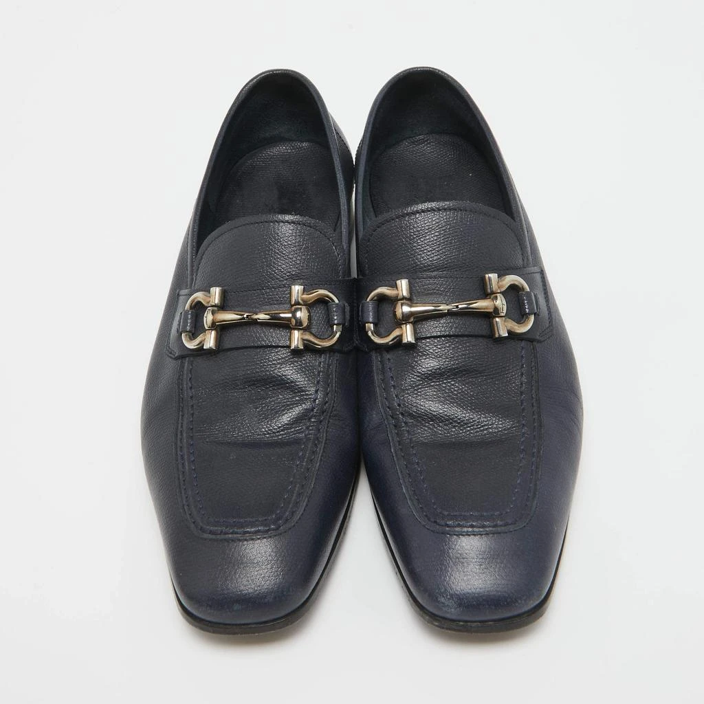Salvatore Ferragamo Salvatore Ferragamo Navy Blue Leather Loafers Size 41 3