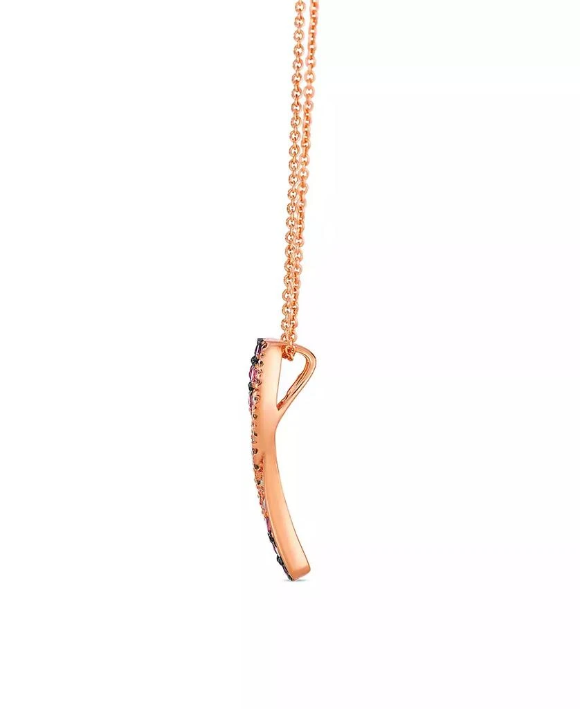 Le Vian White Sapphire (0.04 ct. t.w.), Pink Sapphire Ombres (0.41 ct. t.w.), and Nude Diamond (0.13 ct. t.w.) Pendant Necklace in 14k Strawberry Gold 2