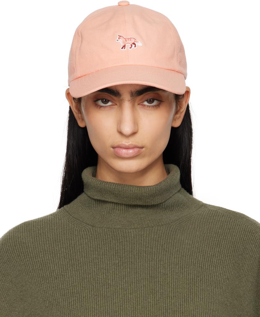 Maison Kitsune Orange Baby Fox Cap